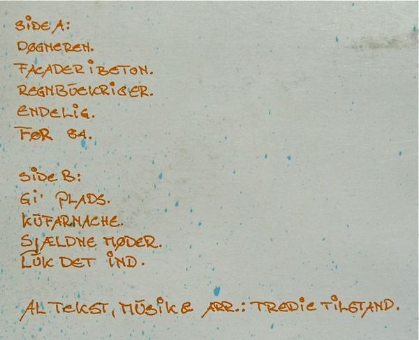 Tredie Tilstand : Gi' Plads (LP, Album)