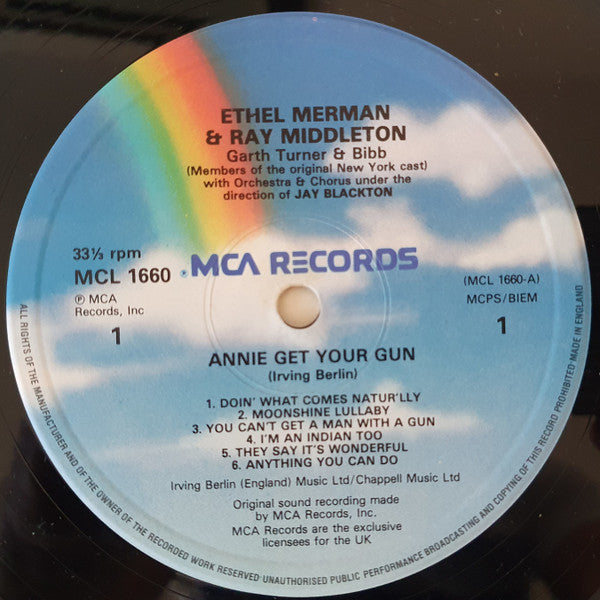 "Annie Get Your Gun" Original Broadway Cast, Ethel Merman With Ray Middleton : Annie Get Your Gun (LP, RE)