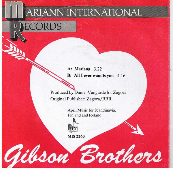 Gibson Brothers : Mariana (7", Single)