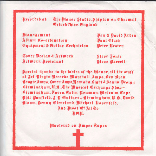 Black Sabbath : Born Again (LP, Album, Jac)