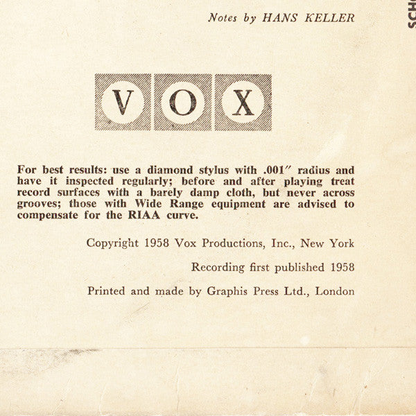 Arnold Schoenberg - Alfred Brendel, Wolfgang Marschner : Piano Concerto, Op. 42 / Violin Concerto, Op. 36 (LP, Album, Mono)