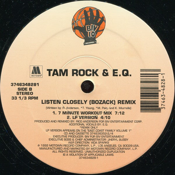 Tamrock & E.Q. : Listen Closely (Bozack) (Remix) (12")