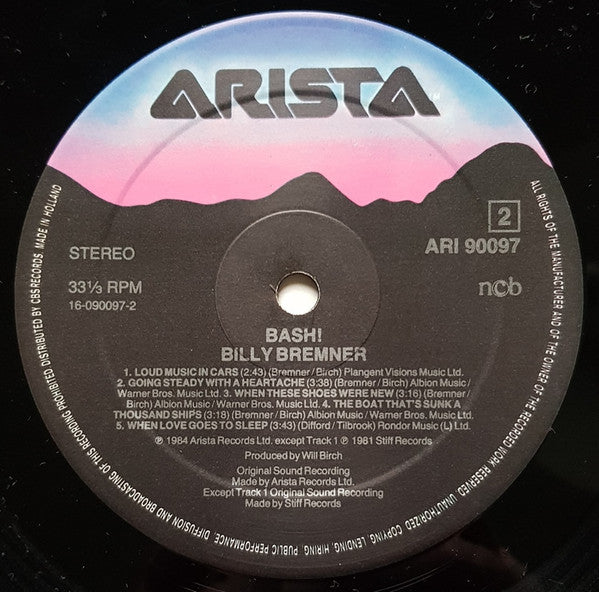 Billy Bremner : Bash! (LP, Album)
