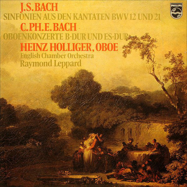 Johann Sebastian Bach / Carl Philipp Emanuel Bach - Heinz Holliger • English Chamber Orchestra • Raymond Leppard : Sinfonien & Oboekonzerte (LP, Album)