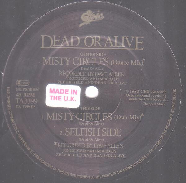 Dead Or Alive : Misty Circles (12", Single)