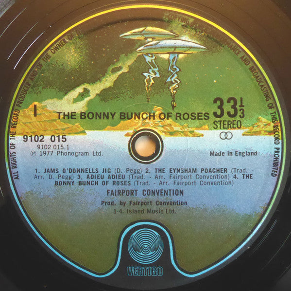 Fairport Convention : The Bonny Bunch Of Roses (LP, Album, Gat)