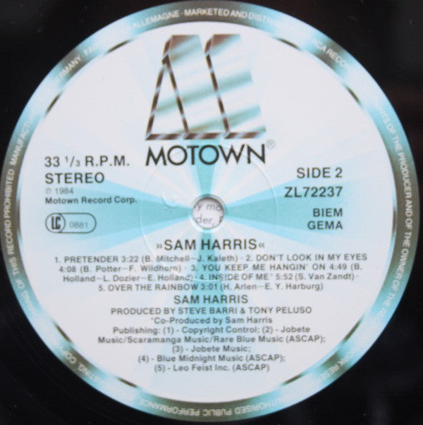 Sam Harris (2) : Sam Harris (LP, Album)