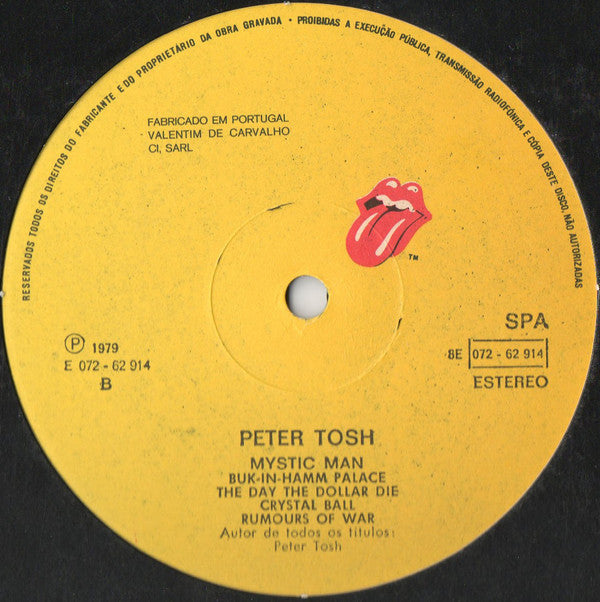 Peter Tosh : Mystic Man (LP, Album)