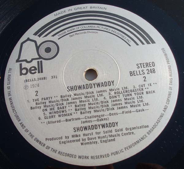 Showaddywaddy : Showaddywaddy (LP)