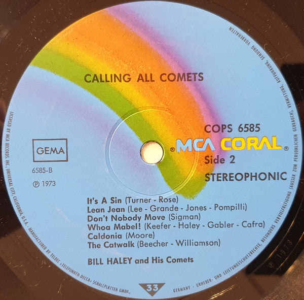 Bill Haley And His Comets : Calling All Comets (LP, Comp, blu)