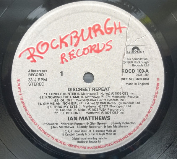 Iain Matthews : Discreet Repeat (2xLP, Comp)