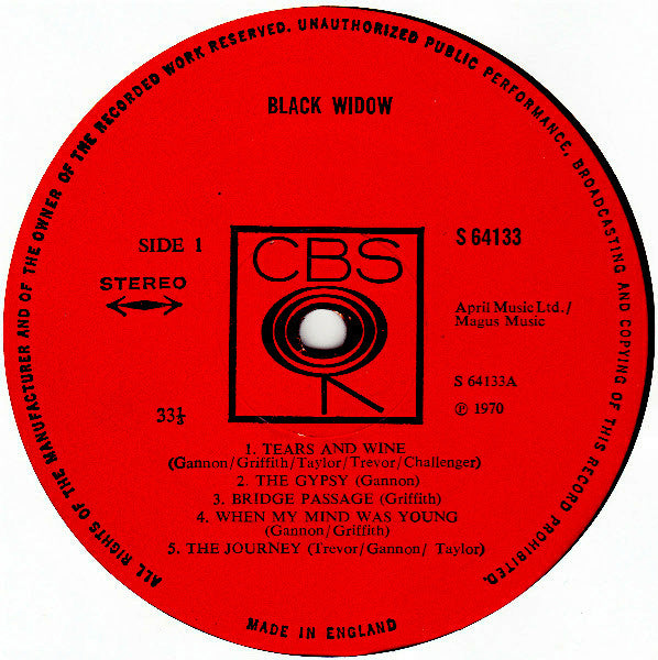 Black Widow (5) : Black Widow (LP, Album)