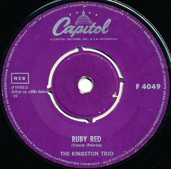 Kingston Trio : Tom Dooley (7", Single)