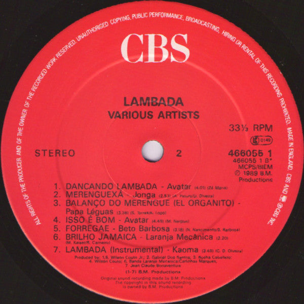Various : Lambada (LP, Comp)