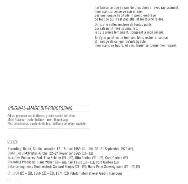 Max Reger, Hans Pfitzner, Dietrich Fischer-Dieskau, Günther Weissenborn, Karl Engel, Jörg Demus : Reger • Pfitzner - Lieder (CD, Comp)