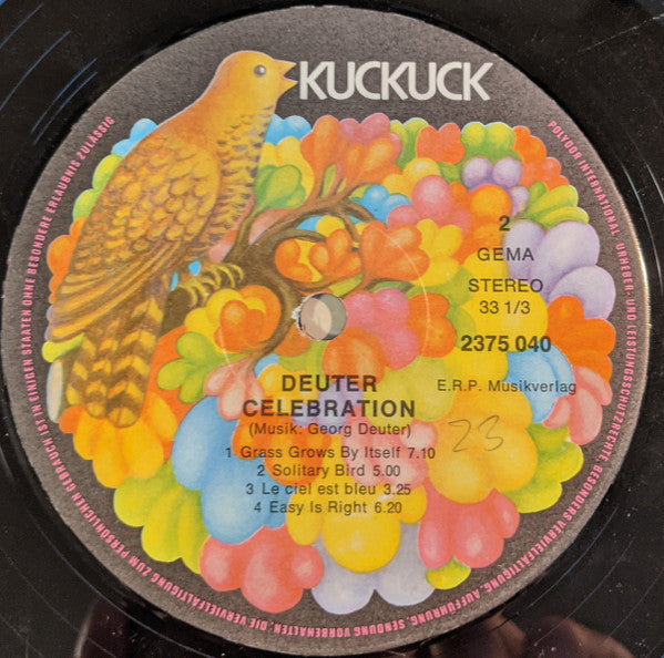 Deuter : Celebration (LP, Album)
