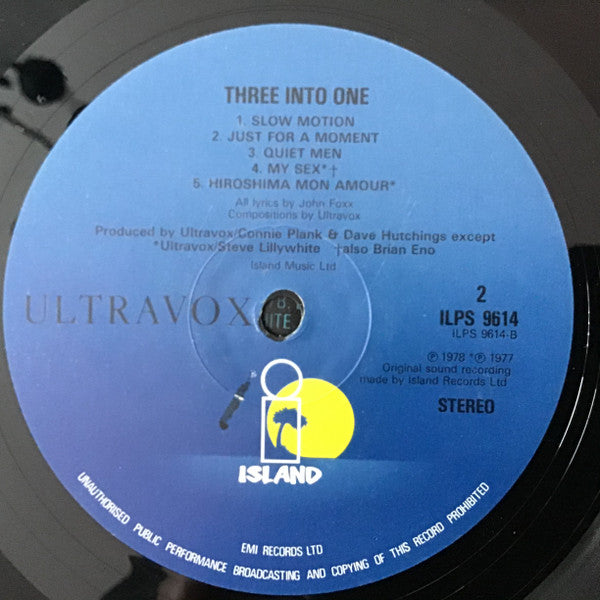 Ultravox : Three Into One (LP, Comp)