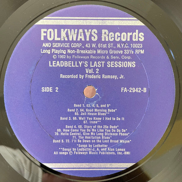 Leadbelly : Leadbelly's Last Sessions Volume Two (Box, Album + 2xLP)