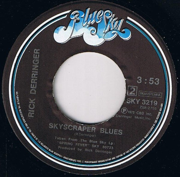 Rick Derringer : Hang On Sloopy (7", Single)