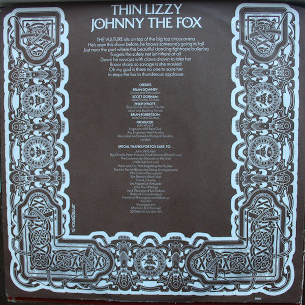 Thin Lizzy : Johnny The Fox (LP, Album)