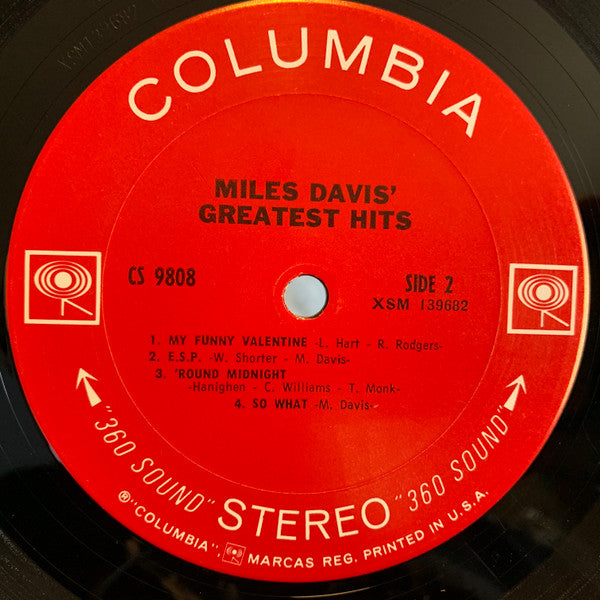 Miles Davis : Miles Davis' Greatest Hits (LP, Comp, San)