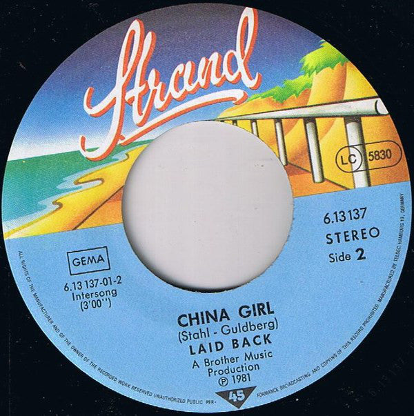 Laid Back : Bolivia (7", Single)