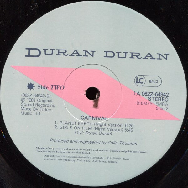Duran Duran : Carnival (12", Comp, Pap)