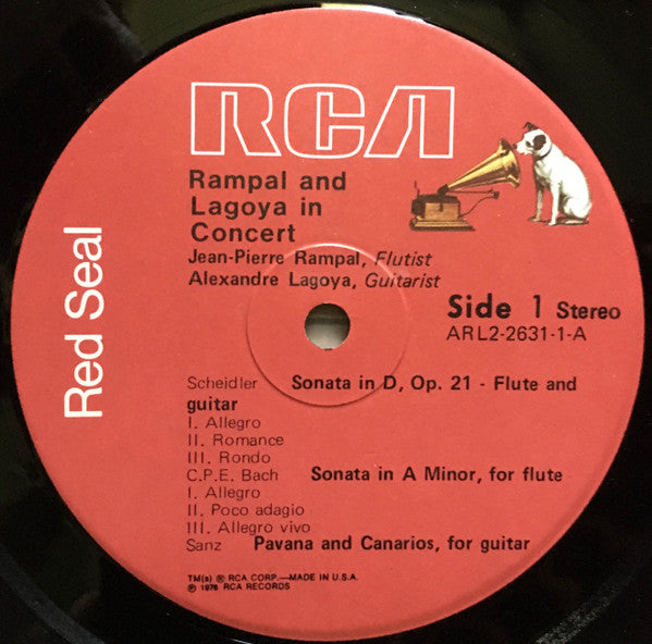 Jean-Pierre Rampal And Alexandre Lagoya : Rampal And Lagoya In Concert (2xLP)