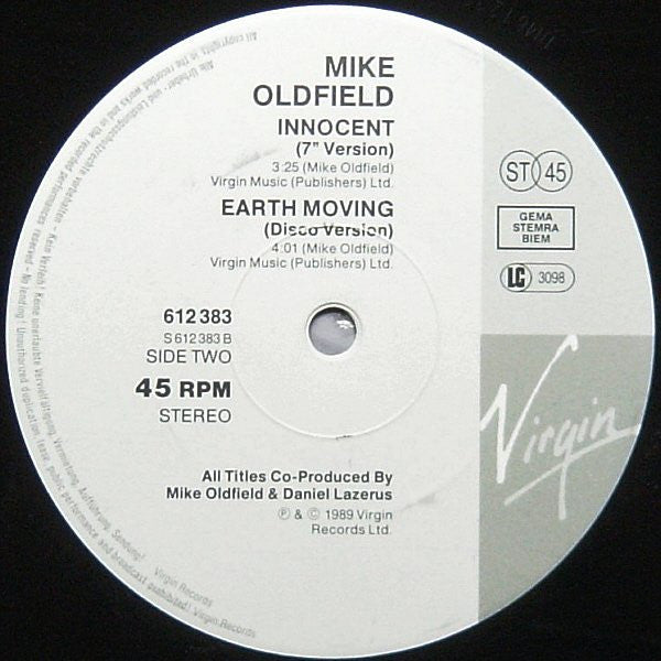 Mike Oldfield : Innocent (12")