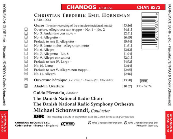 Christian Frederick Emile Horneman, Guido Paevatalu, Danmarks Radios Symfoniorkester And Radiokoret, Michael Schønwandt : Gurre • Helteliv (A Hero's Life) • Aladdin Overture (CD, Album)