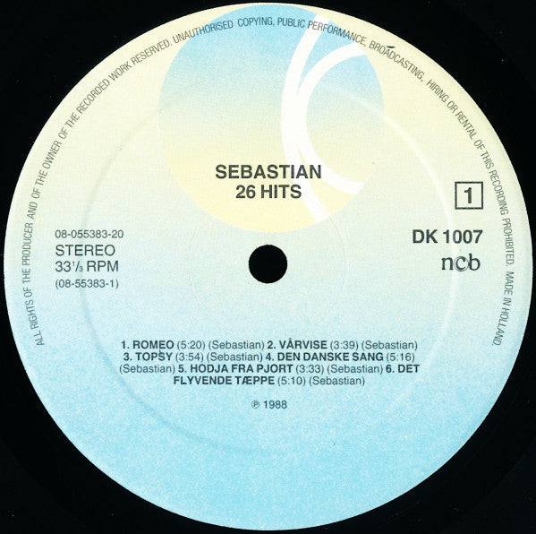 Sebastian (5) : 26 Hits (2xLP, Comp, Gat)