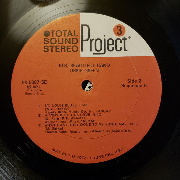 Urbie Green : Urbie Green's Big Beautiful Band (LP, Album)