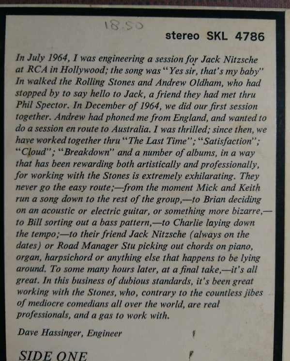 The Rolling Stones : Aftermath (LP, Album)