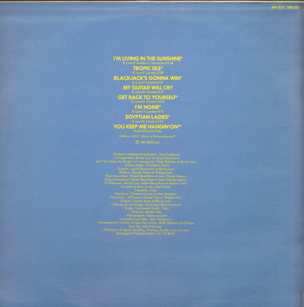 Bernie Lyon : I'm Living In The Sunshine (LP, Album)