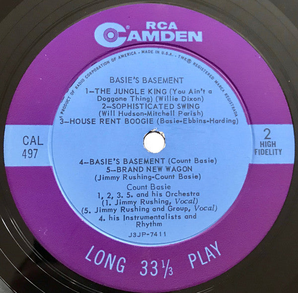 Count Basie Orchestra Featuring Jimmy Rushing : Basie's Basement (LP)