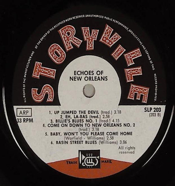 Various : Echoes From New Orleans (LP, Comp, Mono)