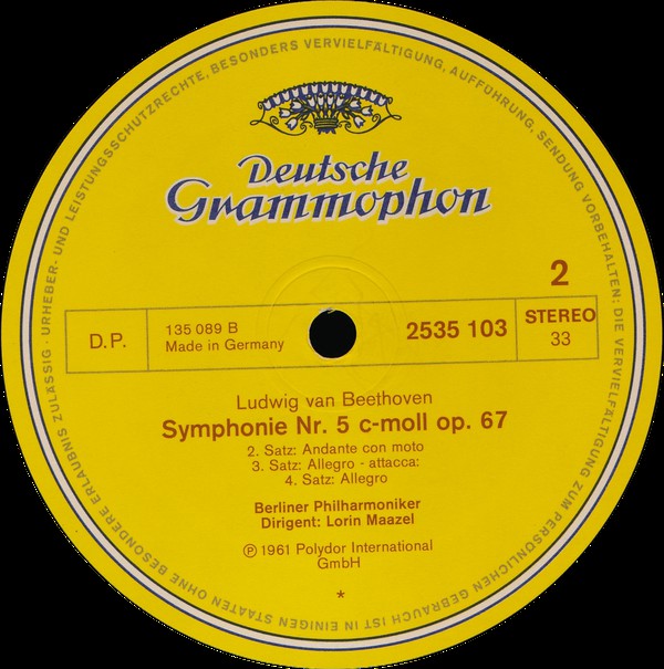 Ludwig van Beethoven / Franz Schubert - Berliner Philharmoniker • Lorin Maazel : Beethoven: Symphony Nr.5 / Schubert: Symphony Nr.8 »Unvollendete« (LP, RE)