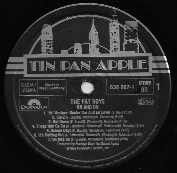 Fat Boys : On And On (LP, Album)