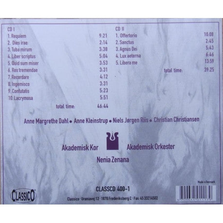 Giuseppe Verdi, Akademisk Kor, Akademisk Orkester, Nenia Zenana : Requiem (CD, Album)