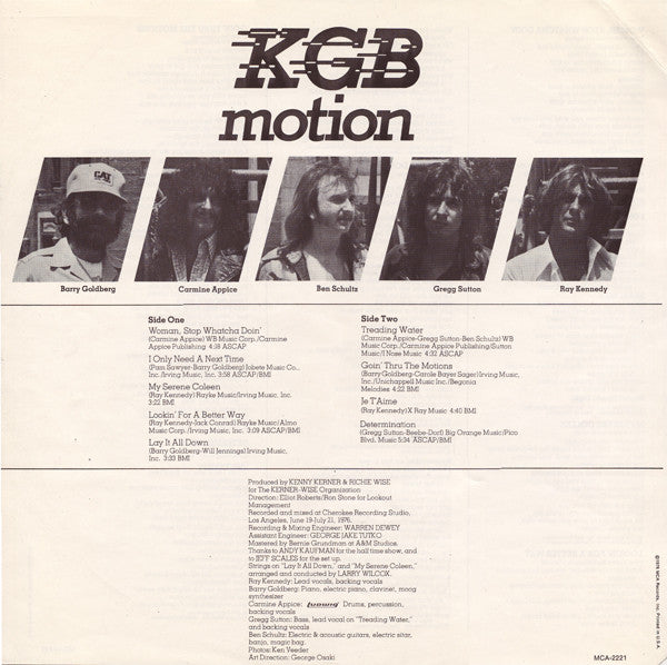 KGB (7) : Motion (LP, Album)