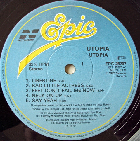 Utopia (5) : Utopia (LP, Album)