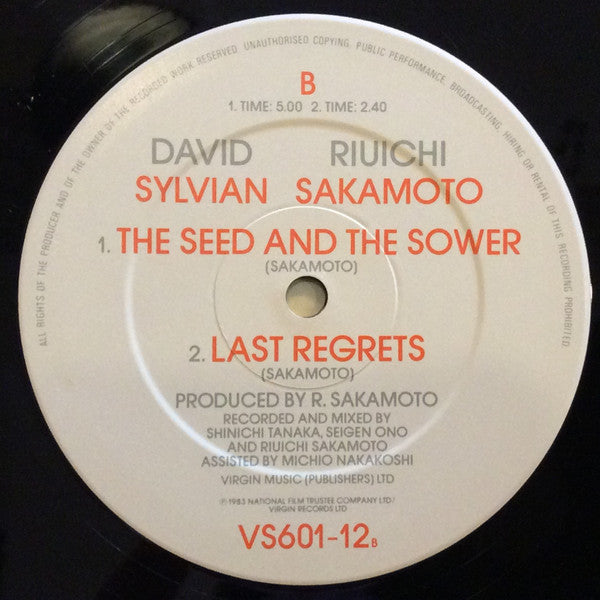 Ryuichi Sakamoto & David Sylvian : Forbidden Colours (12", Single)