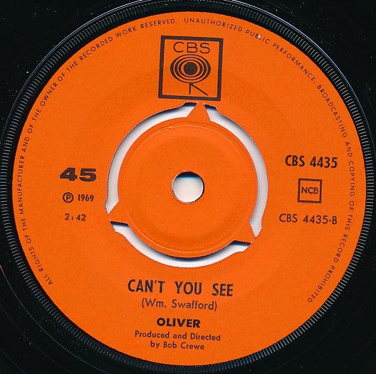 Oliver (6) : Good Morning Starshine (7", Single)