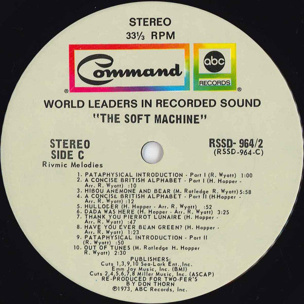 Soft Machine : The Soft Machine (Comp + LP, RE + LP, RE)