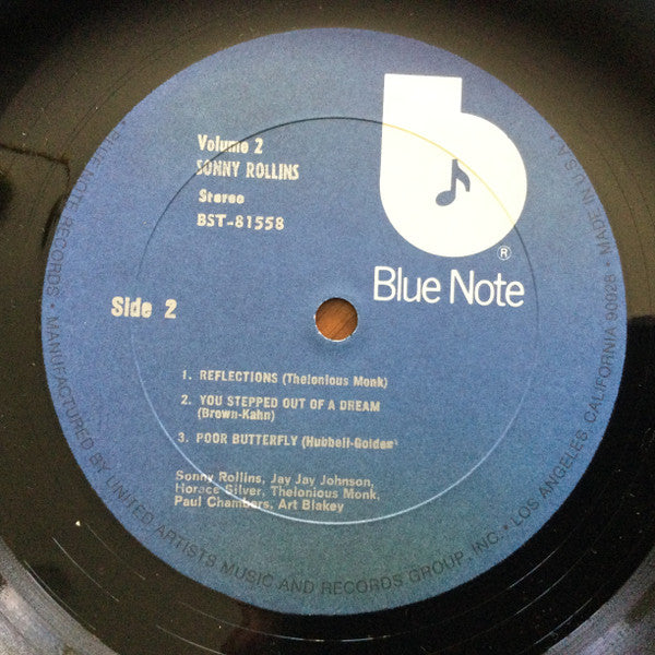 Sonny Rollins : Sonny Rollins Vol. 2 (LP, Album, RE)