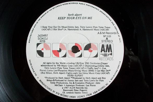 Herb Alpert : Keep Your Eye On Me (LP, Album)