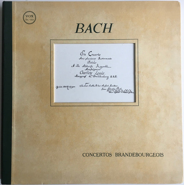 Johann Sebastian Bach, Jascha Horenstein : 6 Concertos Brandebourgeois - Enregistrement Intégral Avec Partitions Complètes Et Analyses - Bach (2xLP)