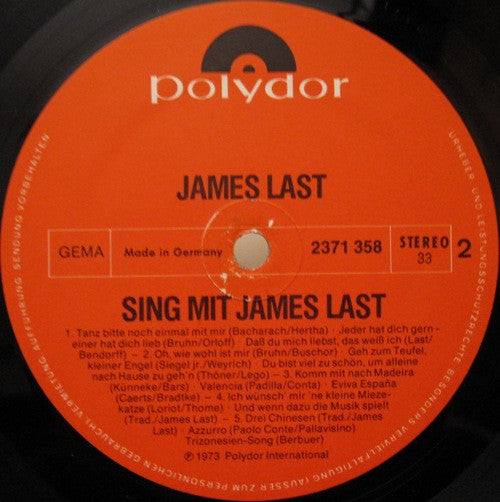 James Last : Sing Mit (LP, P/Mixed)