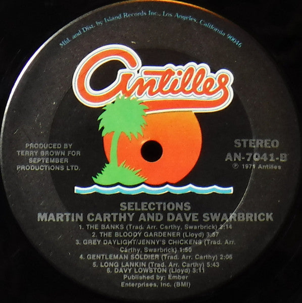 Martin Carthy And Dave Swarbrick : Selections (LP, Comp)