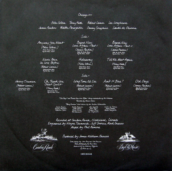 Chicago (2) : Chicago VIII (LP, Album)